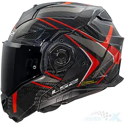 Kask szczękowy LS2 FF901 Advant X Carbon Future II Czerwony