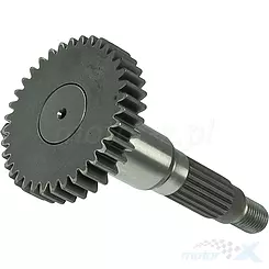 Wałek zdawczy przekładni tylnej 126mm 36 zębów 18 frezów Keeway Hurricane 2T / CPI