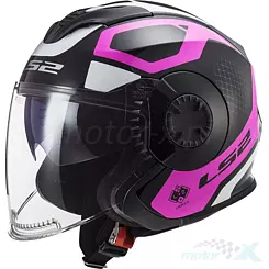 Kask otwarty Jet LS2 OF570 Verso Marker Matt Black Violet 