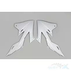 Osłony chłodnicy białe UFO Plast Suzuki RMZ 250 / 450 