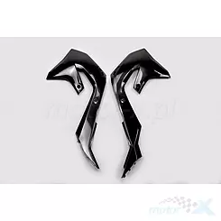 Osłony chłodnicy czrne UFO Plast Kawasaki KXF 250 / KXF 450