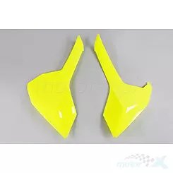 Osłony tylne górne komplet żółty fluo UFO Plast Husqvarna TC / TE / TX / FC / FE 16-19