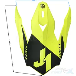 Daszek kasku JUST1 J32 KIDS VERTIGO PEAK grey-red-fluo yellow