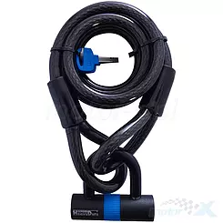 Linka ze wzmocnionej stali z kłódką  15mm 160cm Oxford Loop Lock  