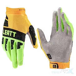 Rękawice motocyklowe, pomarańczowo-żółte fluo, Leatt 2.5 X-Flow