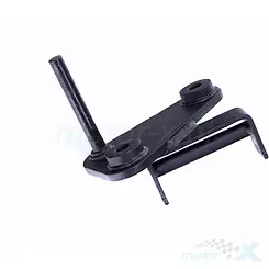 Wspornik podestu lewy, czarny mat, Keeway Superlight 125 57230K020020