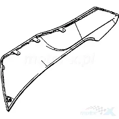 INNER COVER L, LEG SHIELD 83510-AGJ5-E00-N1R Kymco CV3 550