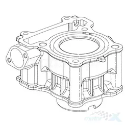 Cylinder goły 125cm Keeway RKF 125 EFI Euro 4 139014540010