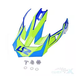 Daszek kasku LS2 MX470 Nimble White Blue Yellow