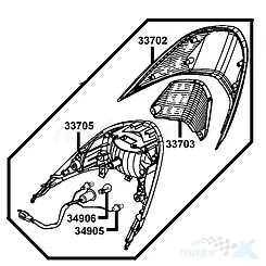 Lampa tylna Kymco Agility City