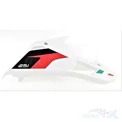 Osłona silnika dolna lewa, pług, biała Benelli BN 251