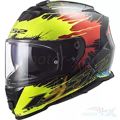 Kask integralny LS2 FF800 Storm Drop Black Yellow Red