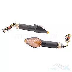 Kierunkowskazy uniwersalne MRT-065, ledowe (12 diod SMD)  czarne, (homologated)