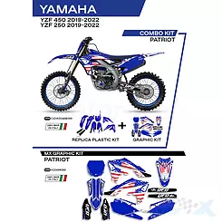 Zestaw osłon nadwozia niebieski UFO Plast Yamaha YZF 250 / 450