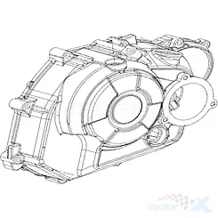 Pokrywa silnika prawa, BG02, QJMotor TRX 125