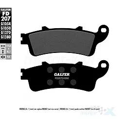 Klocki hamulcowe Galfer Semi Metal Scooter FD207G1050