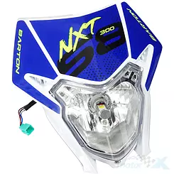 Lampa przednia reflektor niebieska Barton NXT 300