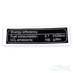 Naklejka informacyjna QJMotor SRV 700
