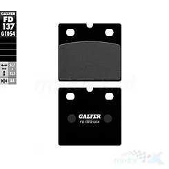 Klocki hamulcowe Galfer Semi Metal Street FD137G1054