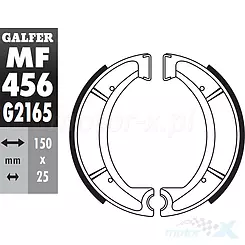 Szczęki hamulcowe 150x25mm Galfer MF456
