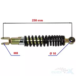 Amortyzator tylny 290mm regulowany TransWorld Scarabeo / Guliver / Rally / SR / SV GEO / SKY / SH