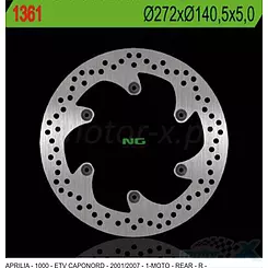 Tarcza hamulcowa NG 1361