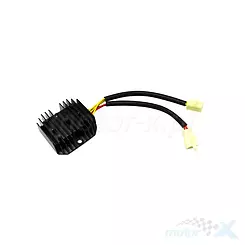 Regulator napięcia bez opornika, 2x kostka 3/3 piny Euro 4 Junak 126 / 128 / 904 / 905 Euro 4