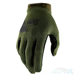 Rękawice motocyklowe offroad, khaki, 100 Percent (100%) Ridecamp