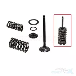 Zawory wydechowe, stalowe, 30.95x4.89x80.5mm, komplet, Psychic Motorsports XU-09546EK HONDA CRF 450 R '13-'16 (MX-09546E)