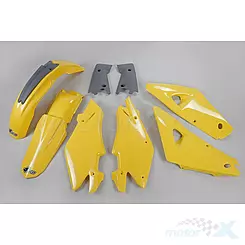 Zestaw osłon nadwozia żółto-grafitowy UFO Plast Husqvarna CR 125 / 250 05'
