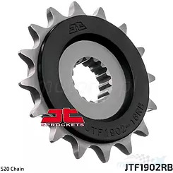 Zębatka przednia 520 16 zębów, RB - gumowa prowadnica łańcucha, JT Sprockets JTF1902RB