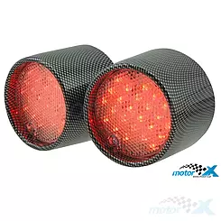 Lampy STR8 LED, carbon, Aprilia SR 97- (E)