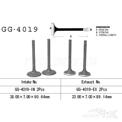 Zawór wydechowy Vesrah GG-4019-EX