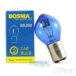 Żarówka S2 BA20D 12V 35/35W niebieska Bosma Blue 6159