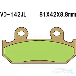 Klocki hamulcowe Vesrah Sintered Metal VD-142JL