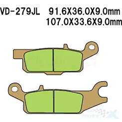 Klocki hamulcowe Vesrah Sintered Metal VD-279/2JL