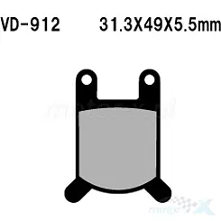 Klocki hamulcowe Vesrah Organic VD-912