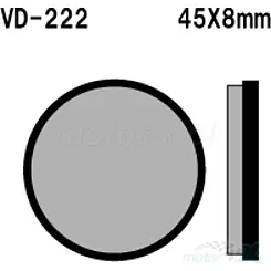 Klocki hamulcowe Vesrah Organic VD-222