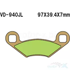 Klocki hamulcowe Vesrah Sintered Metal VD-940JL