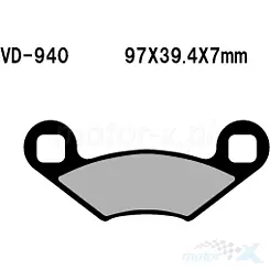 Klocki hamulcowe Vesrah Organic VD-940