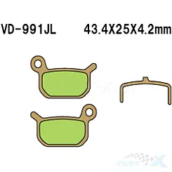 Klocki hamulcowe Vesrah  VD-991JL