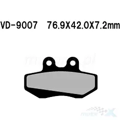Klocki hamulcowe Vesrah Organic VD-9007