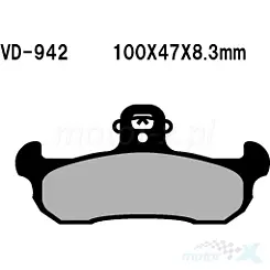 Klocki hamulcowe Vesrah Organic VD-942