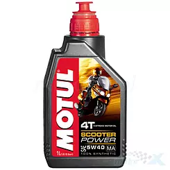 Olej silnikowy MOTUL Scooter Power syntetyczny MA 4T 5W40 1L