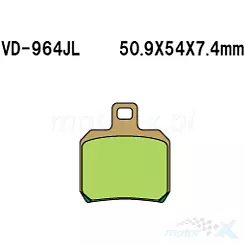 Klocki hamulcowe Vesrah Sintered Metal VD-964JL