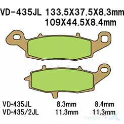 Klocki hamulcowe Vesrah Sintered Metal VD-435/3JL