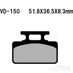 Klocki hamulcowe Vesrah Organic VD-150