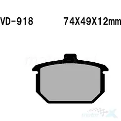 Klocki hamulcowe Vesrah Organic VD-918
