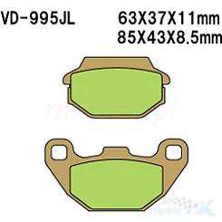 Klocki hamulcowe KH305 Vesrah  VD-995JL