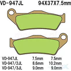 Klocki hamulcowe Vesrah Sintered Metal VD-947JL
